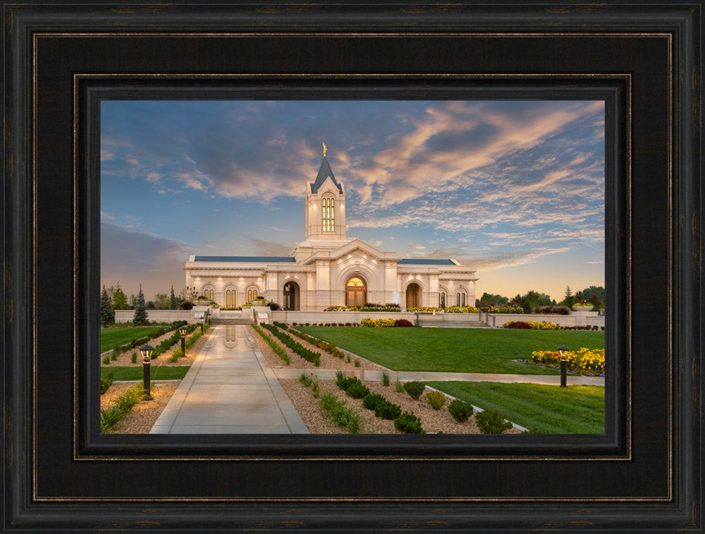 Fort Collins Temple - Sunset Lights
