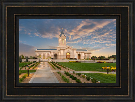 Fort Collins Temple - Sunset Lights