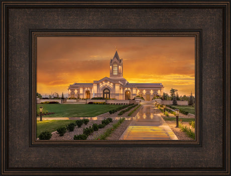 Fort Collins Temple - Amber Sunset