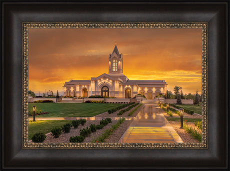 Fort Collins Temple - Amber Sunset