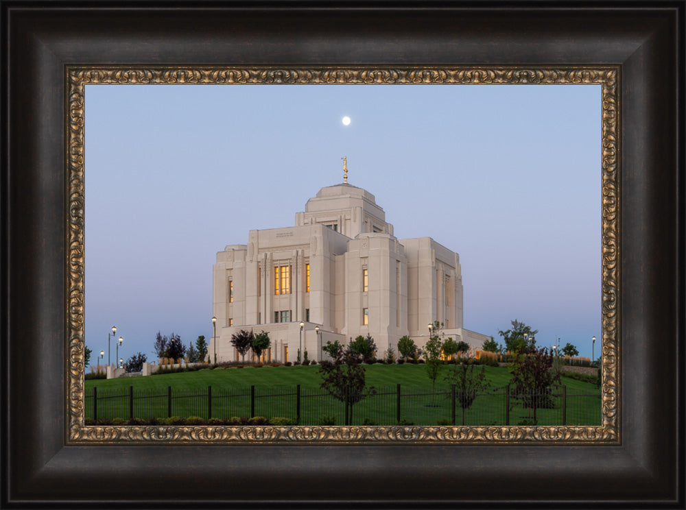 Meridian Temple - At Moonset