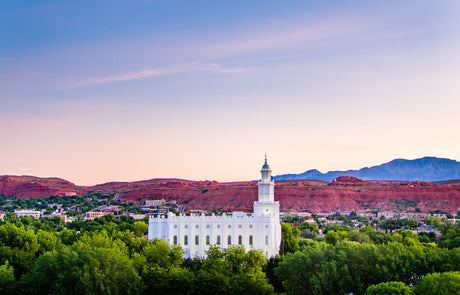 St George Temple - Above the Trees