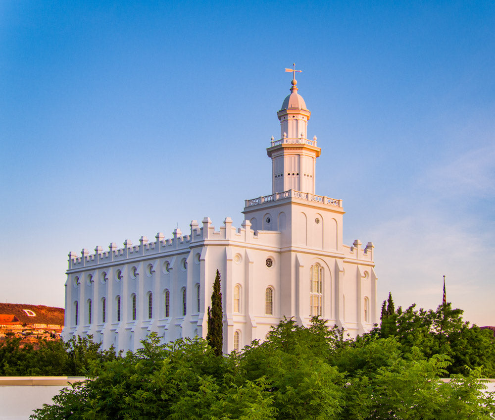 St George Temple - First Light