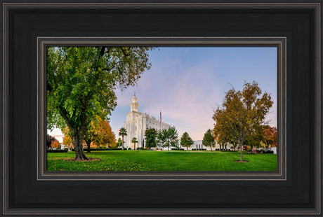 St George Temple - Green and Blue in Fall