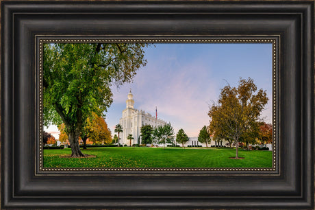 St George Temple - Green and Blue in Fall