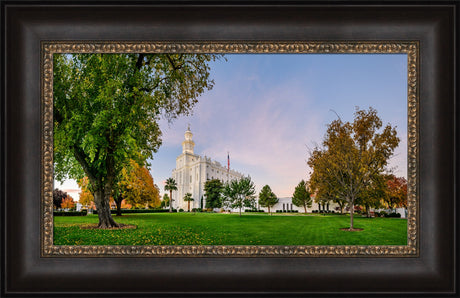 St George Temple - Green and Blue in Fall
