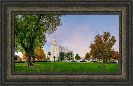 St George Temple - Green and Blue in Fall