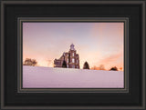 Logan Temple - Sunrise in the Snow