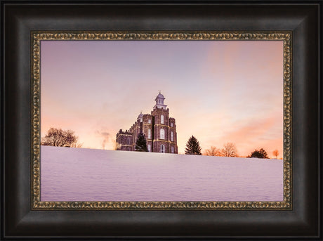 Logan Temple - Sunrise in the Snow