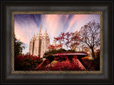 Salt Lake Temple - Red Garden