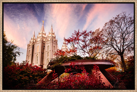 Salt Lake Temple - Red Garden