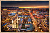 Salt Lake Temple - Sunset Cityscape