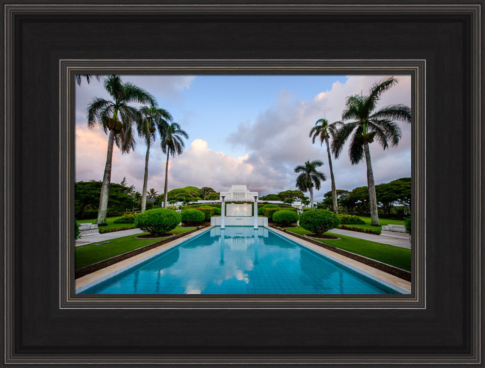 Laie Temple - Blue Reflection