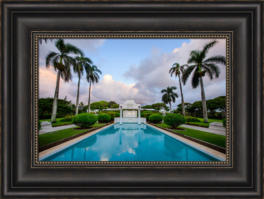 Laie Temple - Blue Reflection