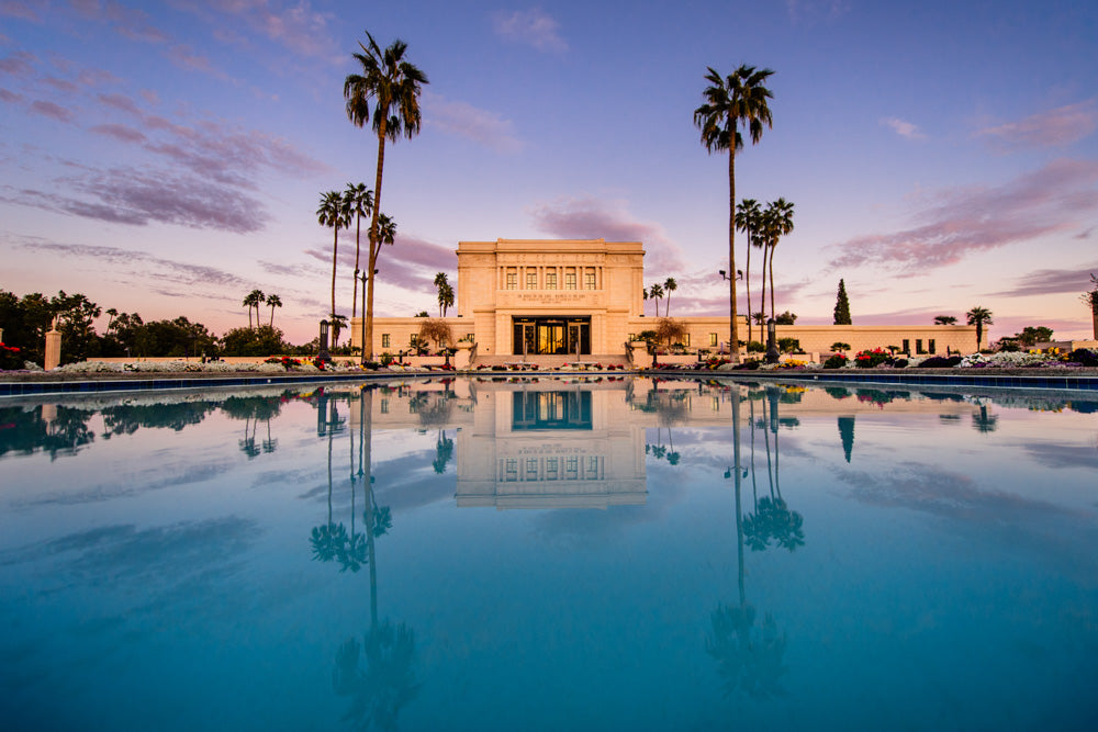 Mesa Temple - Sunset Reflection