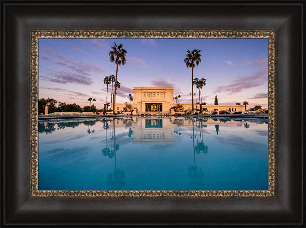 Mesa Temple - Sunset Reflection
