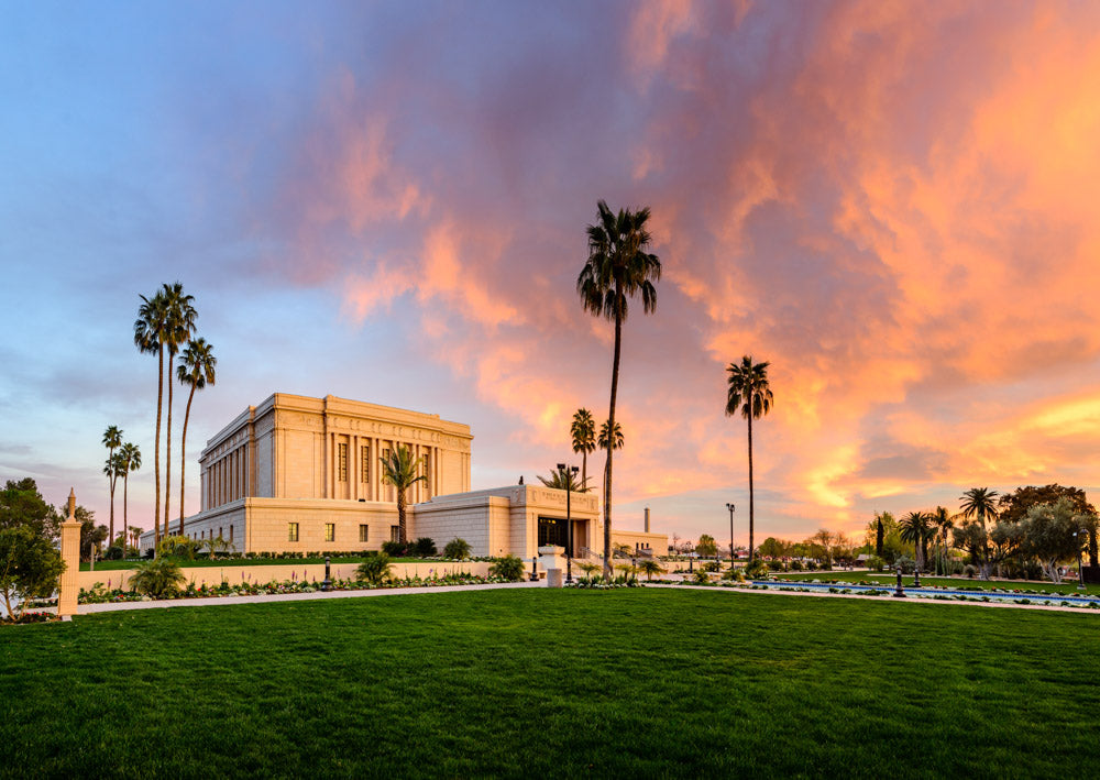 Mesa Temple - Sunset on Fire