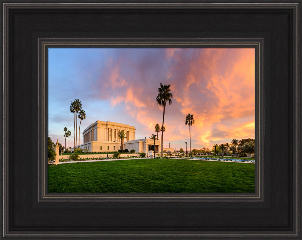 Mesa Temple - Sunset on Fire