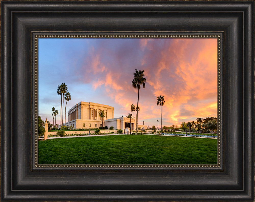 Mesa Temple - Sunset on Fire