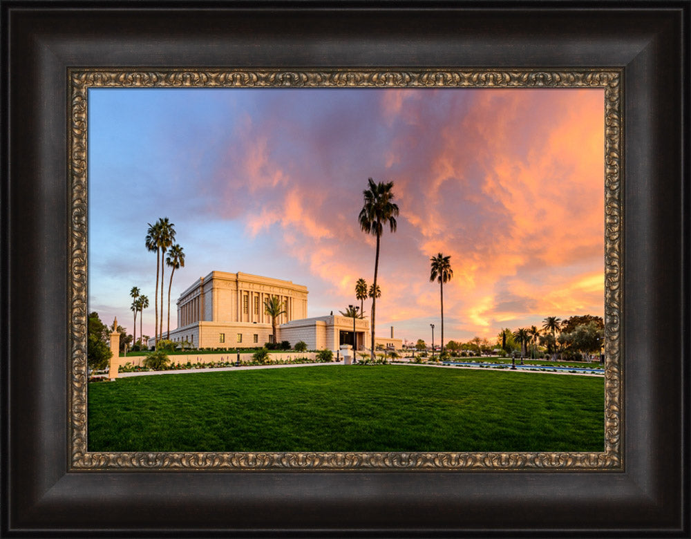 Mesa Temple - Sunset on Fire