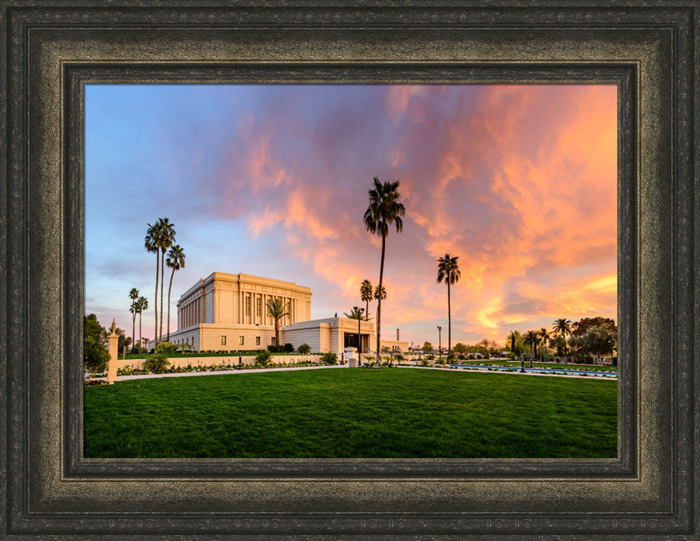 Mesa Temple - Sunset on Fire