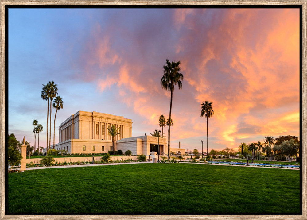 Mesa Temple - Sunset on Fire