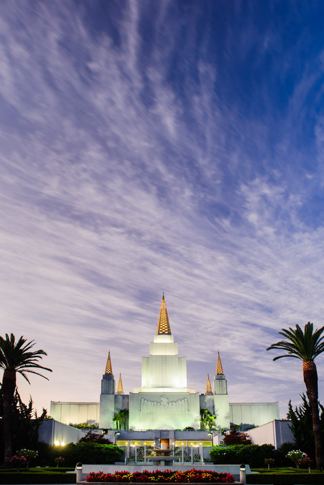 Oakland Temple - Vertical Twilight