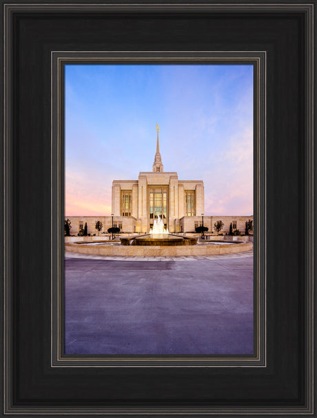 Ogden Temple - Fountain Glow
