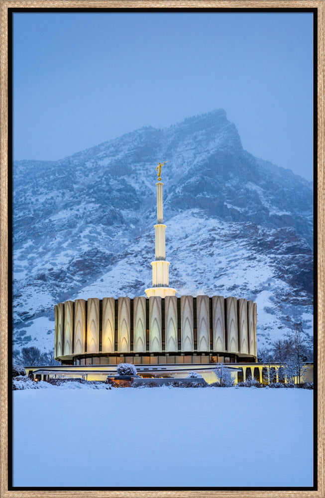 Provo Temple - Snowy Mountain