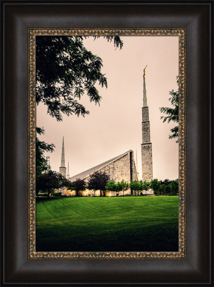 Chicago Temple - Cloudy Skies