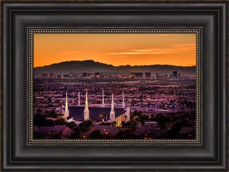 Las Vegas Temple - Orange Sunset