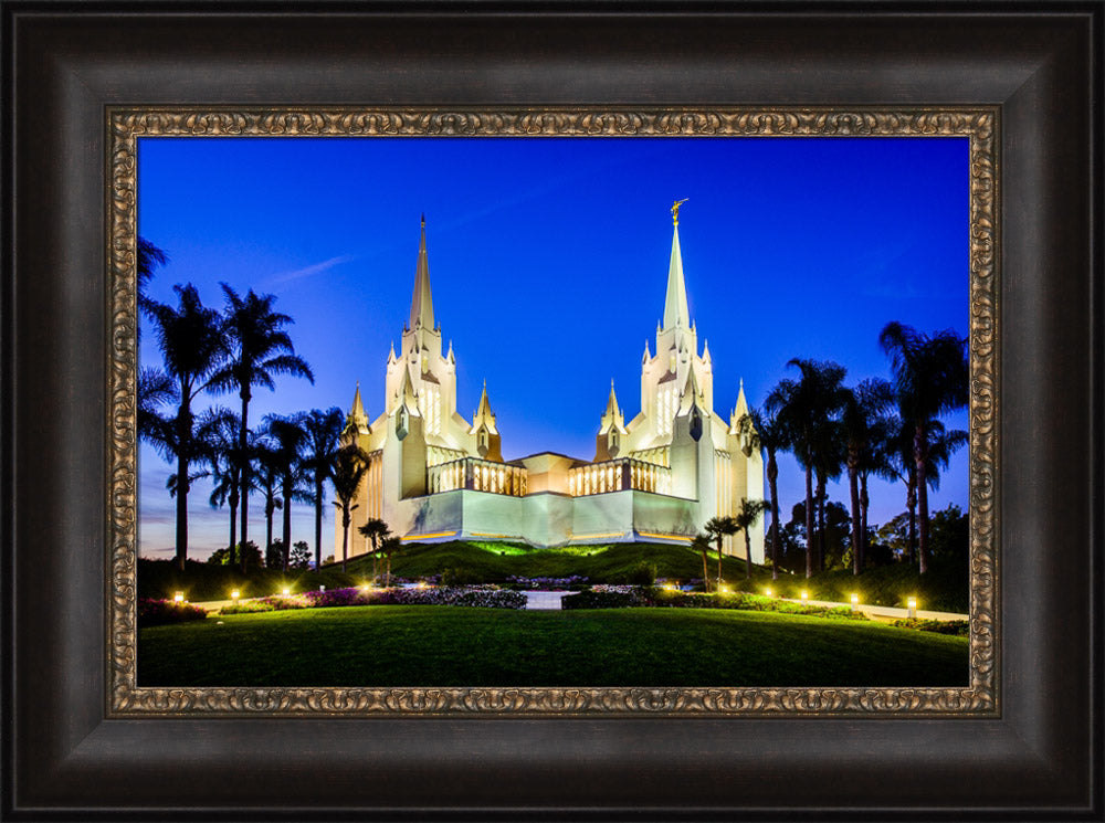 San Diego Temple - Lights on a Hill