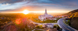 Bountiful Temple - Sunset Panorama