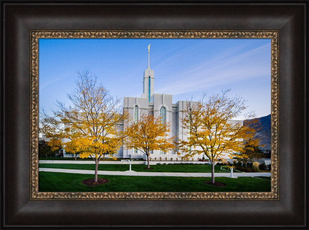 Mt Timpanogos Temple - Fall Trees