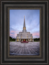 Preston Temple - Courtyard Sunrise