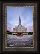 Preston Temple - Courtyard Sunrise