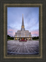 Preston Temple - Courtyard Sunrise