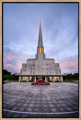 Preston Temple - Courtyard Sunrise