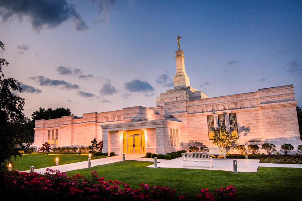 Columbus Temple - Evening Shadows