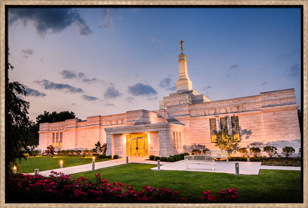 Columbus Temple - Evening Shadows