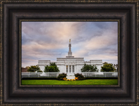 Columbus Temple - Sign in Garden