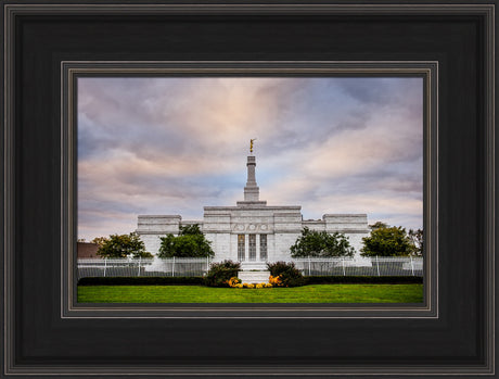 Columbus Temple - Sign in Garden