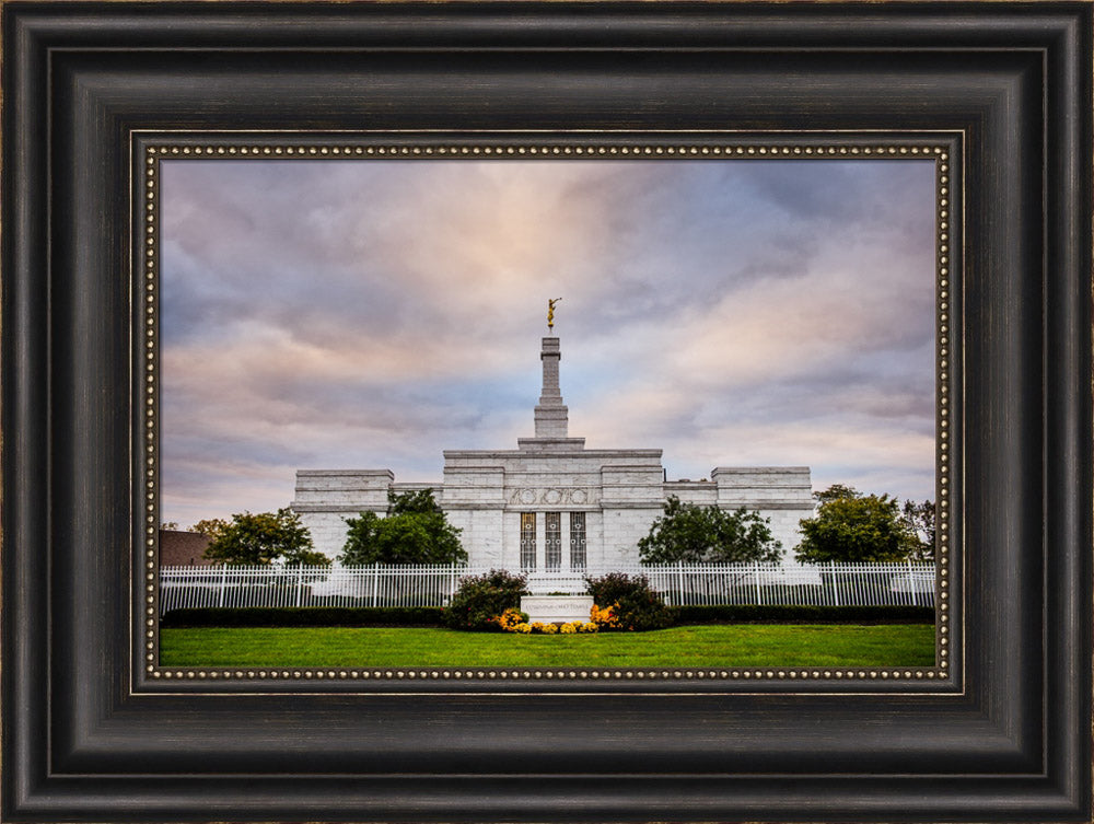 Columbus Temple - Sign in Garden