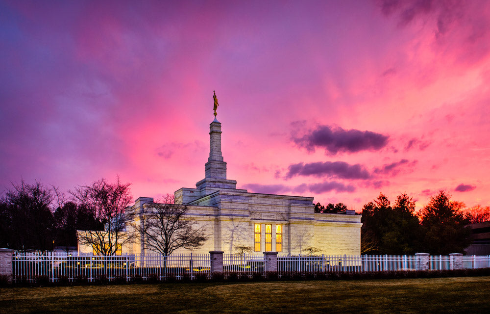 Detroit Temple - Pink Sunset
