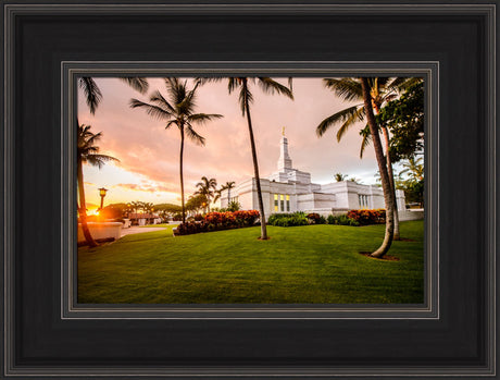 Kona Temple - Orange Sunset