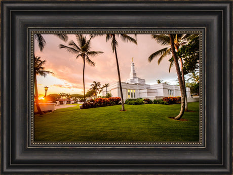 Kona Temple - Orange Sunset