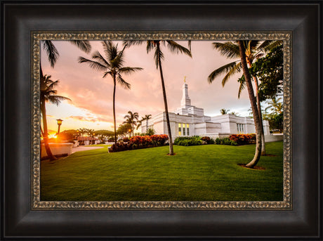 Kona Temple - Orange Sunset