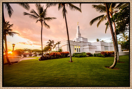 Kona Temple - Orange Sunset