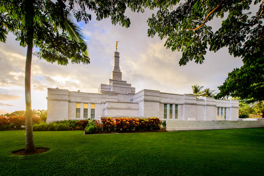 Kona Temple - Bushes on the Side
