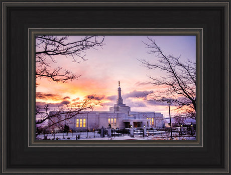 Reno Temple - Sunrise through the Trees
